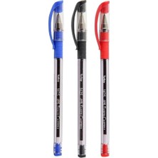 Asitan Faber Castell 1425 Tükenmez Kalem 3'lü Set, Mavi-Siyah-Kırmızı