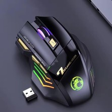 Asitan Kablosuz Oyuncu Mouse – 3200 Dpı Ayarlanabilir Hassasiyet, Rgb 7 Renk LED Aydınlatma, Şarjlı, E