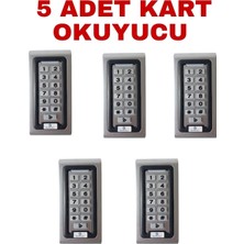 Asitan SR-200 Mf Mifare Kartlı ve Şifreli Geçiş Sistemi Metal Kasa Rfıd Kart Okuyucu 13.56 Mhz 5 Adet