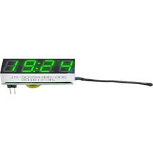 Asitan Tls Robotik 3'ü 1 Arada DS3231SN Dc 5V 12V 24V Dijital Yeşil LED Saat Sıcaklık Gerilim Gösterge