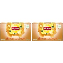 Asitan Zencefil ve Limon Bardak Poşet Bitki Çayı 40'li Paket