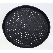 Asitan 2 Adet Delikli Alüminyum 40CM Granit Pizza Tavası Yanmaz Yapışmaz En Iyi Pizza Pişirme Fırın