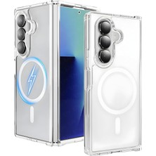 Asitan Samsung Galaxy Z Fold 7 ile Uyumlu Kamera Korumalı Magsafe Wireless Şarj Özellikli Airbag Tasarı