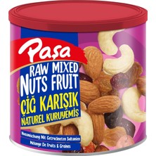 Asitan Çiğ Karışık Kuruyemiş, 8X150GR Teneke Kutu, Badem Fındık Kaju Kuru Üzüm ve Turna Yemişi,
