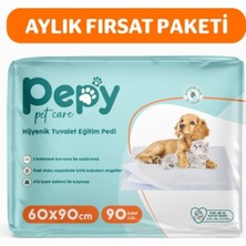 Asitan Pepy Pet Care Hijyenik Tuvalet Eğitim Pedi, 60X90 Cm, 90 Adet (3X30'LU)