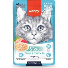 Asitan Pouch Ton Balıklı ve Tavuklu Yaş Kedi Maması 70GR x 10 Adet