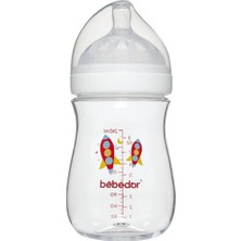 Asitan Premium Seri Geniş Ağız Antikolik Biberon, Tritan, 240 Ml, Şeffaf