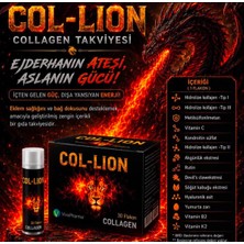 Asitan Vivapharma Col-Lion Kolajen Takviyesi 30 Flakon | Tip I, Iı, Iıı Kolajen, Şeker ve Gluten Içermez