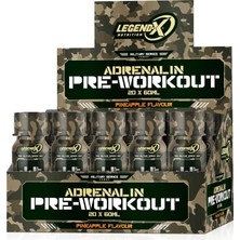Asitan Adrenalin-In Pre-Workout Shot 60 Ml, Ananas Aroması, Enerji ve Performans Takviyesi