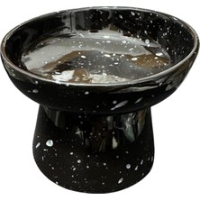 Asitan ® Eğimli Yüksek Seramik Mama ve Su Kabı – Ergonomik Kedi Köpek Mama Kabı | 14 cm Yükseklik,