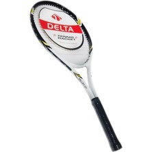Asitan Delta Valley 27 Inç Yetişkin Tenis Raketi ve Deluxe Tenis Çantası (L2),siyah - Beyaz Grip L2
