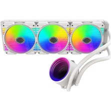 Asitan SS360-3F-W Argb 360MM. Beyaz Sıvı Soğutma Am4 Am5 Lga 1200 1700 20XX
