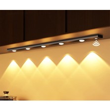 Asitan Neo Vista Hareket Sensörlü Slim LED Kabin Armatürü Dekoratif Dim Edilebilir USB Şarjlı Aydınl