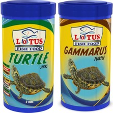 Asitan Lotus Turtle 100 ml + Gammarus 100 ml Kaplumbağa ve Sürüngen Yemi