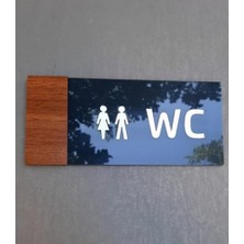 Asitan Smartad Wooden Serisi Wc Yönlendirme Tabelası