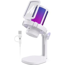 Asitan Pc Oyun Mikrofonu, Gürültü Azaltıcı Kondansatörlü Mikrofon, Yayın Podcast Stüdyosu Için, U