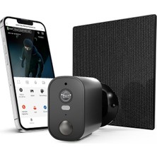 Asitan Şımart Akıllı Wifi Dış Mekan Güvenlik Kamerası, Güneş Enerjili, Gece Görüşlü, 4mp, Su