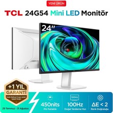Asitan 24G54 Ofis ve Çalışma Monitörü 24 100Hz Fhd Mini LED Va Panel Ev, Okul ve Iş Ekranı (Hdmı+Vg