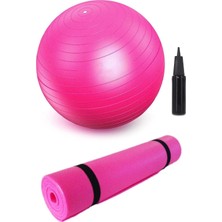 Asitan 65 cm Pilates Topu 7mm Pilates Minderi Egzersiz Seti Pilates Seti Yoga Seti Pembe, DOP10521414IGOCLF