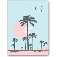Asitan Naturel Mini Defter Çizgili Palmiye 14X20 cm