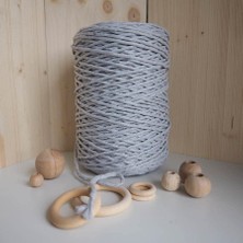 Asitan Benim Marifetlerim - Gri Büklüm Makrome Ipi 4 mm 250 Gam