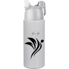 Asitan Kilitlenebilen Matara Güvenlikli Suluk Sporcu Matarası Spor Su Şişesi Içecek Şişesi 700ML (5