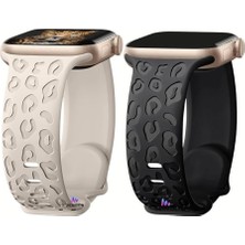 Asitan Apple ile Uyumlu Watch 11 10 42-46MM / 9 8 7 6 5 4 3 2 1 Se Ultra Uyumlu 49-45-44-42-38-40-41MM Leop