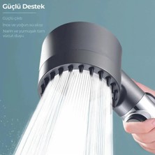 Asitan Çok Fonksiyonlu Masaj Etkili Ayarlanabilir Filtreli Arıtmalı Duş Başlığı - Krom