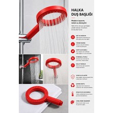 Esenliwe Halka Duş Başlığı – Yüksek Basınçlı Eşit Su Dağılımlı Modern Shower Head, Pla Duş Aparatı