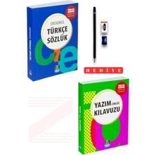 Mercan Okul Yayınları Ortaokul Türkçe Sözlük ve Yazım (Imla) Kılavuzu 2'li Sözlük Seti(Kalem Seti Hediyeli)