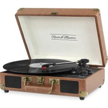 Asitan Record Master ST14012 Retro Pikap - Kahverengi- Bluetooth ve Şarj Özellikli - Tüm Plakları Çala