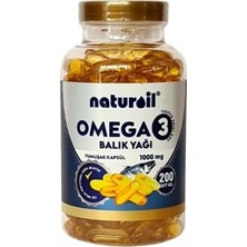Asitan Naturoil Omega3 Balık Yağı Yumuşak Kapsül 1000MG 200 Adet Epa/dha