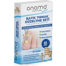 Asitan Batık Tırnak Düzeltme Seti, 61 Parça, Tırnak Bakım Kiti