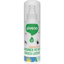 Asitan Siveno Sivrisinek ve Kene Kovucu Sprey Losyon Bitkisel Tüm Vücut Için Aile Boy 100 ml