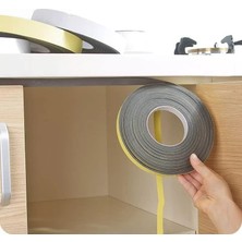 Asitan Kapı Pencere Izolasyon Bandı Yapışkan Sünger 2 mm Kalınlık 20 mm Genişlik 10 Metre Uzunluk/