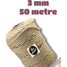 Asitan 3 mm 50 Metre Jüt Halat Dekor Ipi, 3MM50METREORG2