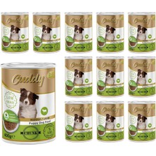 Asitan Cuddy Yavru Köpek Kuzulu ve Jöleli Konserve Mama 400 gr x 12 Adet