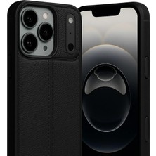 Asitan iPhone 17 Pro ile Uyumlu Silikon Kılıf Tpu Niss Silikon Deri Görünümlü Ultra Slim Fit Kılıf