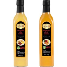Asitan Zencefilli Alıç + Zerdeçallı Elma Sirkesi 500 ml 2'li Set Doğal Fermantasyon Içilebilir Katk�