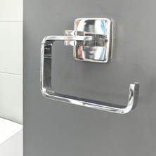 Asitan Banora Infinity Premium Açık Tuvalet Kağıtlığı, Pirinç Paslanmaz, Krom