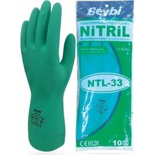 Asitan Yeşil Nitril Kimyasal Iş Eldiveni Ntl-33 (1 Çift)