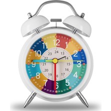 Asitan Valkyrie Eğitici Çocuk Alarm Saati / Renkli Öğretici Saat 12/24 Sistem Sessiz Mekanizma Kolay Ok