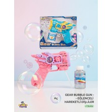 Getittir Pilli LED Işıklı Köpük Tabancası 15CM – Yoğun Baloncuk Çıkaran Bubble Pembe