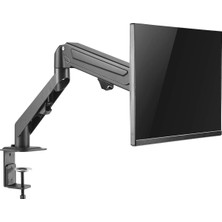 Asitan TM-25-C06 Gaz Amortisörlܠdüz/kavisli Ekran 17- 27 Max 6,5kg Tek Monitör Kolu