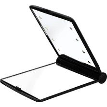 Asitan Techtic Katlanır Mini Işıklı Makyaj Aynası Cep Çanta Aynası 8 LED PILLI(23A 12V Pil Dahildir)