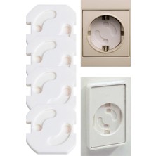 Asitan Baby Lock 6 Adet Otomatik Priz Kapağı, Priz Koruyucu Emniyet Kilidi Çocuk Güvenlik