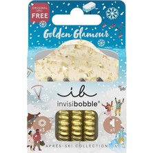 Asitan Invisibobble - Set S Apres Ski Golden Glamour -3 Spiral + 1 Klipsli Saç Tokası