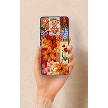 Vip Case Honor Magic 7 Lite 5g Uyumlu Turuncu Zambak Desenli Silikon Kılıf