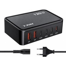 Asitan Aleti Şarj Aleti Çoklu Şarj Istasyonu 20W Metal Şarj Uçlu Siyah