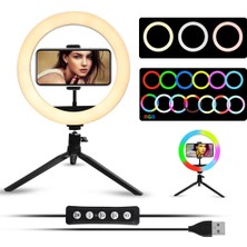 Asitan MJ30 12 Inç Rgb Ring Light – Tripodlu LED Çekim Işığı, Tiktok Youtube Yayın Lambası, Self